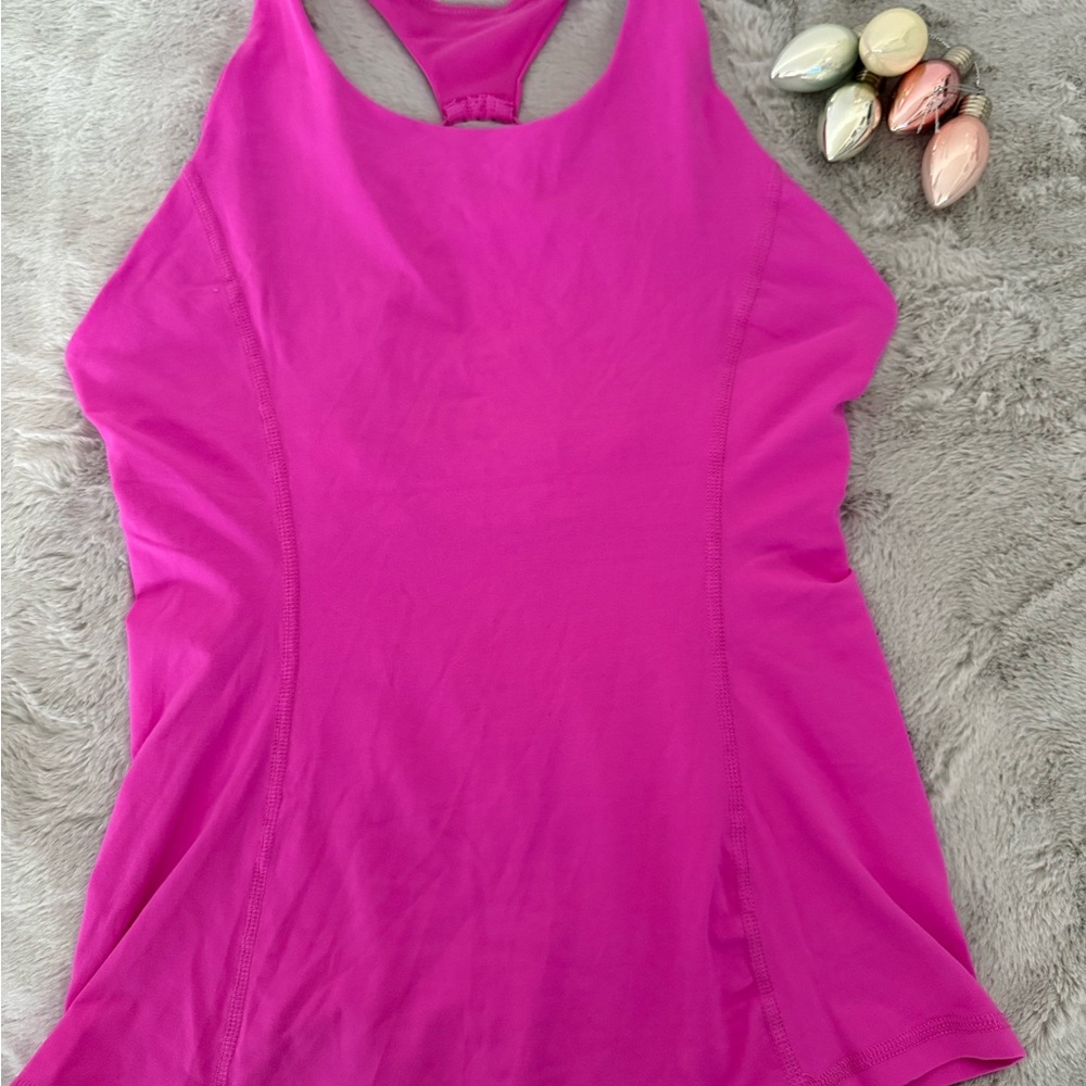 Free People Fuchsia Racerback Tank Top